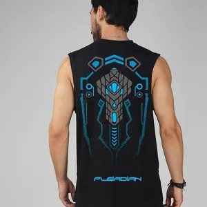 Cyan Tank — blue circuit back